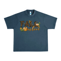 Midnight Navy fall in love Urban Heavy Tee - BundleAndBundleShop