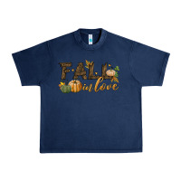 Navy fall in love Urban Heavy Tee - BundleAndBundleShop