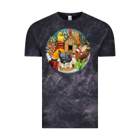 Cloud Black Christmas coop ornament Vintage Tee - FaDigitalArtStudio