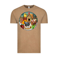 Vintage Coffee Christmas coop ornament Vintage Tee - FaDigitalArtStudio