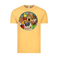 Vintage Mustard Christmas coop ornament Vintage Tee - FaDigitalArtStudio