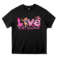 Black love is all you need Heavy Core Tee - OliviaCreatesArt
