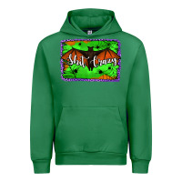 Emerald bat shit crazy with background Urban Hoodie - Jasminsmagicworld