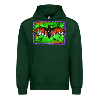 Foreset Green bat shit crazy with background Urban Hoodie - Jasminsmagicworld