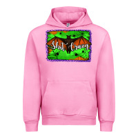 Fuchsia Pink bat shit crazy with background Urban Hoodie - Jasminsmagicworld