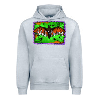 Heather Grey bat shit crazy with background Urban Hoodie - Jasminsmagicworld