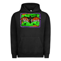 Pigment Black bat shit crazy with background Urban Hoodie - Jasminsmagicworld