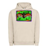 Pigment French Oak bat shit crazy with background Urban Hoodie - Jasminsmagicworld