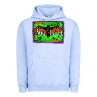 Pigment Grape Ice bat shit crazy with background Urban Hoodie - Jasminsmagicworld