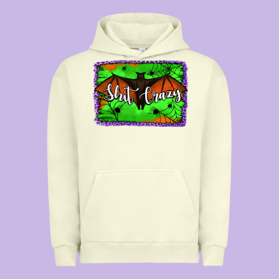 Bat Shit Crazy With Background Urban Hoodie Designed By Jasminsmagicworld