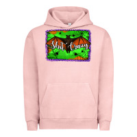 Pigment Salmon bat shit crazy with background Urban Hoodie - Jasminsmagicworld