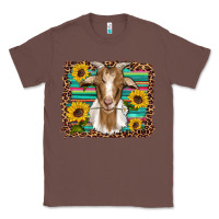 Chestnut goat daisy sunflowers leopard serape glitter Classic Tee - Artiststas