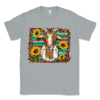 Heather Grey goat daisy sunflowers leopard serape glitter Classic Tee - Artiststas