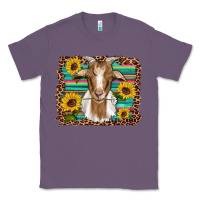 Lavender goat daisy sunflowers leopard serape glitter Classic Tee - Artiststas