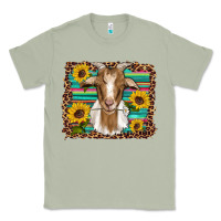 Matcha goat daisy sunflowers leopard serape glitter Classic Tee - Artiststas