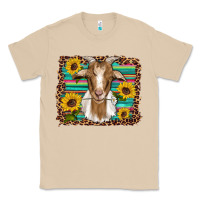 Mushroom goat daisy sunflowers leopard serape glitter Classic Tee - Artiststas