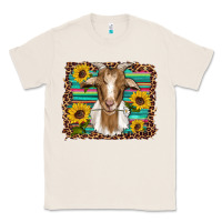 Natural goat daisy sunflowers leopard serape glitter Classic Tee - Artiststas