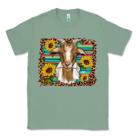 Sage goat daisy sunflowers leopard serape glitter Classic Tee - Artiststas