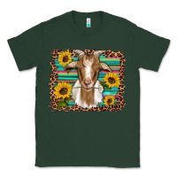 Sports Green goat daisy sunflowers leopard serape glitter Classic Tee - Artiststas