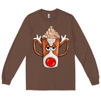 Chestnut Coffee  Animal Long Sleeve Tee - CowhideDigitalArt