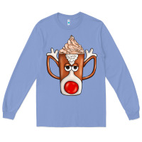 Colony Blue Coffee  Animal Long Sleeve Tee - CowhideDigitalArt