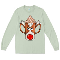 Matcha Coffee  Animal Long Sleeve Tee - CowhideDigitalArt