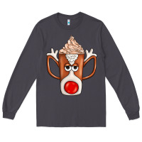Smoke Coffee  Animal Long Sleeve Tee - CowhideDigitalArt