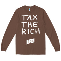 Chestnut aoc tax the rich Long Sleeve Tee - baoMotion