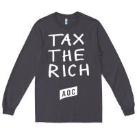 Smoke aoc tax the rich Long Sleeve Tee - baoMotion