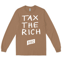 Toasted Coconut aoc tax the rich Long Sleeve Tee - baoMotion