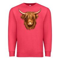 Cardinal long haired cow Premium Sweatshirt - Jasminsmagicworld