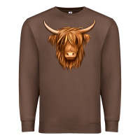 Chestnut long haired cow Premium Sweatshirt - Jasminsmagicworld