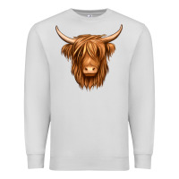 Dove Grey long haired cow Premium Sweatshirt - Jasminsmagicworld