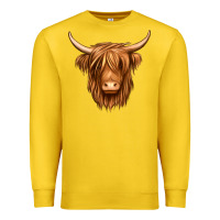 Lemon long haired cow Premium Sweatshirt - Jasminsmagicworld