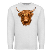 Oatmeal Heather long haired cow Premium Sweatshirt - Jasminsmagicworld