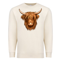 Sandshell long haired cow Premium Sweatshirt - Jasminsmagicworld
