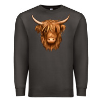 Smoke long haired cow Premium Sweatshirt - Jasminsmagicworld