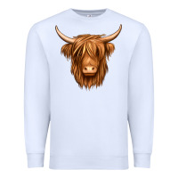 White long haired cow Premium Sweatshirt - Jasminsmagicworld