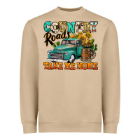 Country Roads Take Me Home Vintage Truck Heavyweight Sweatshirt | Teevron