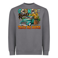 Storm country roads take me home vintage truck Heavyweight Sweatshirt - Jasminsmagicworld