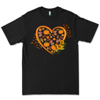 Black Western Autumn Heart Premium Tee - FaDigitalArtStudio