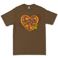 Cacao Western Autumn Heart Premium Tee - FaDigitalArtStudio