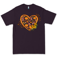 Plum Western Autumn Heart Premium Tee - FaDigitalArtStudio