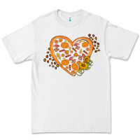 White Western Autumn Heart Premium Tee - FaDigitalArtStudio