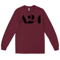 Burgundy a24  entertainment Long Sleeve Tee - baoMotion