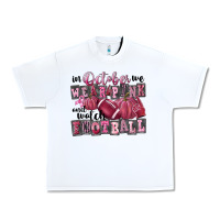White in october we wear pink and watch football Urban Heavy Tee - FaDigitalArtStudio
