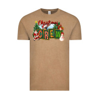 Vintage Coffee Christmas Crew Vintage Tee - FaDigitalArtStudio