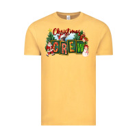 Vintage Mustard Christmas Crew Vintage Tee - FaDigitalArtStudio