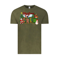 Vintage Olive Christmas Crew Vintage Tee - FaDigitalArtStudio