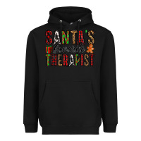 Black santa's favorite therapist Heavyweight Hoodie - Jasminsmagicworld